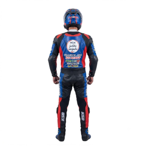 Combinaison de course premium Zuzuki pour homme, 1 pièce, en cuir de vache véritable/cuir de kangourou, style MotoCP, combinaison de course sur circuit, niveau de protection 2 - Product Image 2