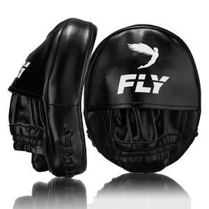 Mitaines de frappe courbées en cuir de haute qualité Fairtex, noires, pour l'entraînement, le Muay Thai, le Kickboxing, le MMA - Product Image 6