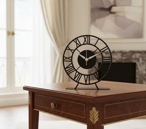 Contemporary <b>Desk</b> Mantel <b>Clock</b> Luxury Home Decor Modern Minimalist Aesthetic Interior Design Mechanical Hourly Anniversary - Product Image 4