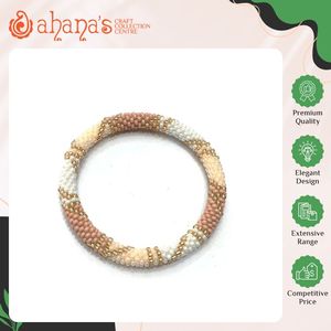 Nepal Origin Made High Quality Trendy Design Crochet <b>Needle</b> Ahana's Women's Glass <b>Beads</b> Beaded Bracelets for Casual Wear - Product Image 2