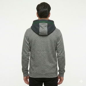 Sudadera cómoda con capucha para hombre, sin cremallera, corte regular, con bolsillo frontal tipo canguro, tela suave y cálida, estilo casual. - Product Image 3