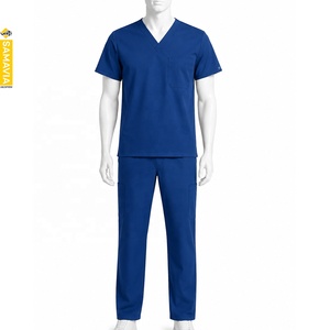 SAMAVIA Unisex Short Sleeve High-Design Scrubs Suit for Patients <b>Doctors</b> Hospital Staff Hospital Uniforms Manufacturer - Product Image 1