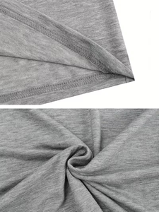 Chemises de nuit thermiques pour hommes, douces et luxueuses, 100% coton, col en V, design bicolore, vêtements de maison, fabriquées au Bangladesh - Product Image 3