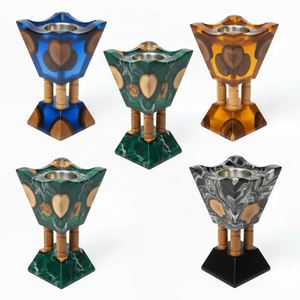 Custom Handmade Epoxy Resin Wood Inlay Bakhoor Burner <b>Incense</b> <b>Holder</b> For Ramadan Eid Gifting Luxury Arabic Mabkhara Home Decor - Product Image 4