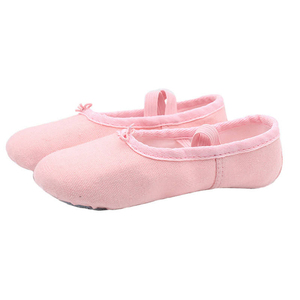 Zapatillas de Ballet Suaves Personalizadas de Marca Propia, Unisex, Parte Superior de Lona Plana, Suela de Goma, Forro de Algodón, para Práctica de Danza, Sin Cordones, Tallas Personalizables - Product Image 2