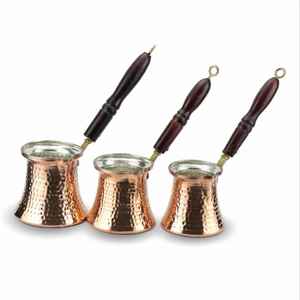 Cafetera Turca Artesanal de Cobre, Dallah Ibrik, Cafetera Árabe para Espresso, Tradicional para Cocina y Hogar, Regalo - Product Image 4