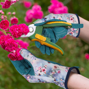 Eco Friendly Leather Safety Gardening <b>Gloves</b> Made From Premium Material Suitable For Outdoor Gardening - Product Image 6