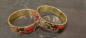 Conjunto de Brazaletes Ajustables de Latón Hechos a Mano de Lujo Modern Muse con Personalización, Joyería de Diseño Moderna para Mujer - Product Image 4