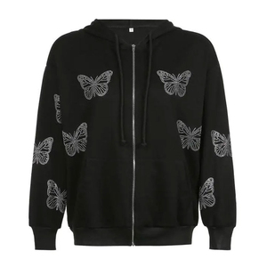 Ropa Casual de Invierno 2026 para Hombre, Estilo Urbano, Tejida, con Pedrería Brillante y Diamantes Bordados, Ecológica, 100% Algodón, con Bolsillos, Corte Regular - Product Image 1