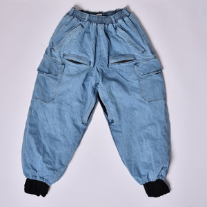 Pantalon de ski en jean pour homme 2026 personnalisé de haute qualité, mélange 100 % coton-polyester, respirant et isolé avec doublure polaire - Product Image 1