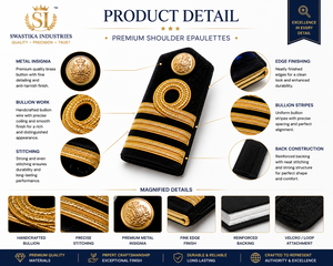 Al por mayor SUPER FORCE Epaulettes de tela de fieltro de poliéster personalizados, certificados ISO, para uniformes de pantalones de trabajo y tirantes de hombro - Product Image 3
