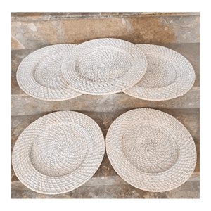 <b>Rattan</b> Charger Plates shaped with natural <b>rattan</b> fiber for <b>table</b> setting decoration <b>dining</b> presentation Vietnam origin - Product Image 6