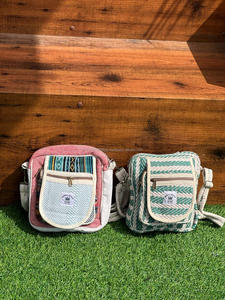 Nouveau concepteur de sacs de chanvre sac à bandoulière multi-usages élégant Jute avec matériau en coton sacs à bandoulière durables sacs à provisions femmes - Product Image 5