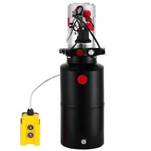 Nuova Unità Idraulica a Doppio Effetto 12V DC con Serbatoio in Acciaio da 8 Quarti per Rimorchi Ribaltabili e Sollevatori Auto - Product Image 1