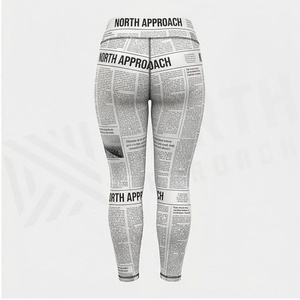 Leggings de yoga imprimés pleine longueur North Approach, taille haute, en spandex et polyester respirant, vêtements de sport pour femmes - Product Image 2
