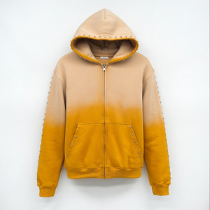 RMG Maßgeschneiderter Winter Übergroßer Schwergewichts-Zip-Hoodie 100% Baumwolle Vintage-Waschung Streetwear-Print Umweltfreundlich Unisex Boxy Fit - Product Image 2