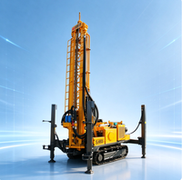 Machine de forage de puits 330m sur chenilles hydraulique pour l'approvisionnement en eau