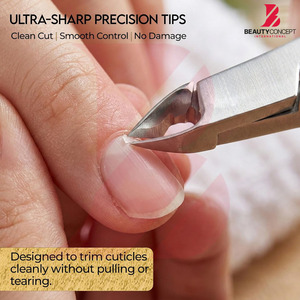 ที่ตัดเล็บแบบสปริงสำหรับมืออาชีพ ราคาขายส่ง ผลิตภัณฑ์คุณภาพสูง ที่ตัดหนังกำพร้า สแตนเลสสตีล คมกริบ อุปกรณ์ทำเล็บ - Product Image 4