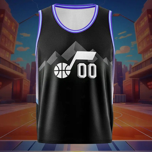 Camiseta de Baloncesto Transpirable Única, con Protección UV y Absorción de Humedad, Impresión Personalizada para Entrenamiento y Juego al Aire Libre, Unisex - Product Image 2