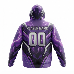 Personalized Full Print Sports Hoodie Premium Polyester Sublimation 6XL Unisex Winter Regular <b>Fit</b> for Teams - Product Image 2