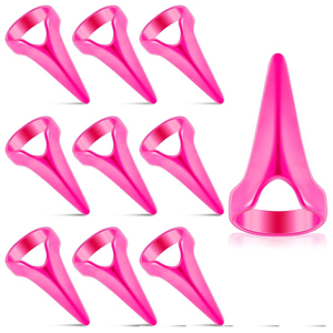 Ensemble d'anneaux de séparation capillaire en acier inoxydable finition rose, accessoires de sectionnement pour salon, outils de coiffure en gros pour la beauté - Product Image 1