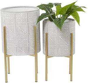 Jardinière Métallique avec Base Équilibrée en Fil Métallique Noir, Fournitures d'Usine, Jardinières en Métal, Pot en Fer Doré pour Fleurs, Nouvelle Arrivée - Product Image 2