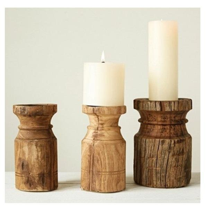 Modern Wood Candle <b>Holder</b> Made in India Natural Wooden Candle <b>Holder</b> Pillar Candle <b>Holder</b> Wholesale <b>Candlestick</b> From Wholesaler - Product Image 2