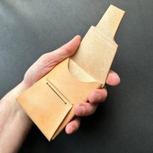 Creative Stitchless Genuine Leather <b>Wallet</b> Minimalist Card Case No Stitch Slim <b>RFID</b> <b>Blocking</b> Men Mini <b>Wallet</b> SLW-0049 - Product Image 2