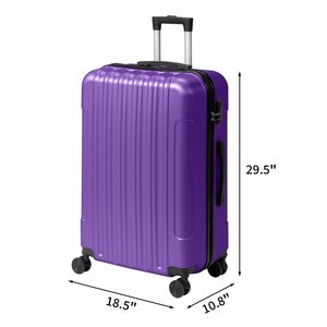 Set di Valigie Tre in Uno con Guscio Texturizzato Opaco, Senza Lucchetto TSA, Ruote Staccabili da 28 Pollici, Valigia Trolley in ABS da 20 e 24 Pollici - Product Image 4