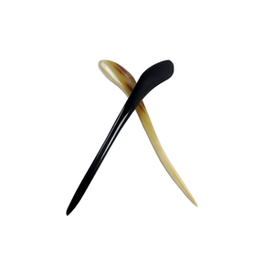 Épingle à cheveux artisanale en corne de buffle naturelle pour filles, accessoires de bijoux, fourche à cheveux tendance en corne pour coiffure quotidienne des filles - Product Image 6