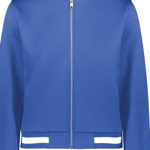 Chaqueta Universitaria Azul Rey Premium ZPB para Mujer |   Chaqueta Bomber Personalizada con Bordado de Letras de Hermandad |   Chaqueta Universitaria de Lana Cortavientos - Product Image 6