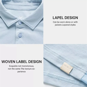 T-shirt en coton lourd personnalisé imprimé, t-shirt polo pour homme - Product Image 6