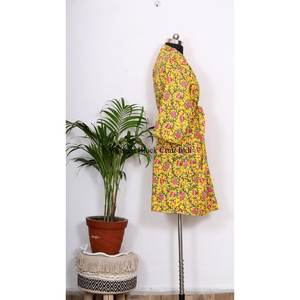 Nuevo Diseño de Kimonos Kantha para Descansar en Casa, Kimono de Lujo hasta la Rodilla para Damas de Honor a Precio de Mayoreo - Product Image 5