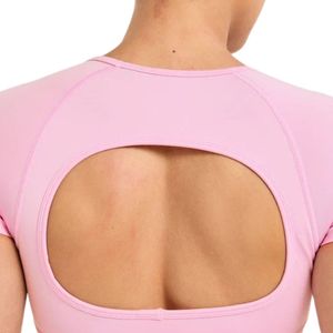 Camiseta Deportiva Corta para Mujer, Elástica, Transpirable, para Fitness, Yoga, Running, Gimnasio, Ropa Deportiva Activa, Cómoda y Atlética - Product Image 5