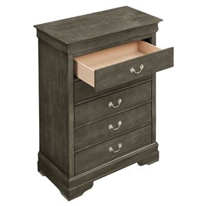 Glory Furniture Louis Phillipe Commode G02105-CH Coffre gris - Product Image 4
