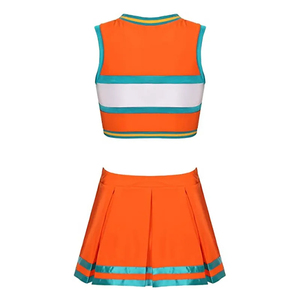 Uniforme de cheerleading pour filles à haute flexibilité avec logo personnalisé pour les événements scolaires et les entraînements de cheerleading - Product Image 4