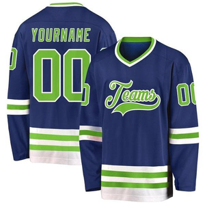 Maillot de hockey sur glace personnalisé à manches longues, uniforme d'équipe, nom et numéro personnalisés, chemise de sport - Product Image 6