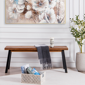 Banco de Madera Resistente Diseñado para Uso Diario con Estructura de Madera Reforzada y Diseño de Soporte Equilibrado - Product Image 4