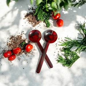 Juego de cubiertos de resina (cuchara, tenedor, cuchillo) para comedor, cocina, mesa, servicio, juego de resina, decoración Time 2 - Product Image 6