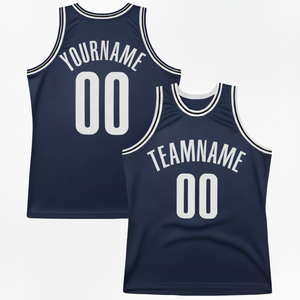 OEM Custom Athletic Basketball Tank <b>Top</b>/Jersey Dark <b>Navy</b> Blue Mesh Fabric Adult Men Training Sportswear Team Uniform - Product Image 4