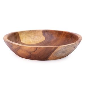 Bol de service élégant en bois d'acacia écologique, grand et rond, de bonne qualité, MOQ 24 pièces, pour fêtes et repas - Product Image 3