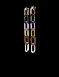 Artistic <b>Resin</b> Chain Sculpture Rectangular Shape Fashion Theme Casting Technique Home Office Decor Craft Curio Craft CC-RLC 26 - Product Image 4