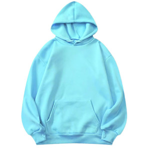 เสื้อฮู้ดผ้าฟลีซคอตตอน 100% ทรงปกติ สีพื้น ระบายอากาศได้ดี คุณภาพสูง แขนยาว มีกระเป๋า เสื้อฮู้ดและเสื้อสเวตเชิ้ตผู้ชาย - Product Image 4