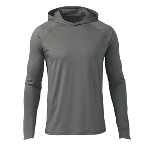 Hoodies de pêche respirants et anti-UV avec impression par sublimation sur tissu polyester, étiquettes personnalisées et production de vêtements en gros - Product Image 3