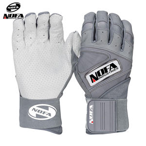 Gants de frappeur de baseball en cuir personnalisés OEM pour gaucher, fermeture auto-agrippante, rembourrés, taille XL, haute adhérence, respirants, durables, écologiques - Product Image 5