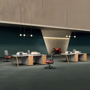 Moderner Schreibtisch Cubicle Partition Desk 4-8 Personen Sitzer Büro tisch Custom ized Staff Work Station
