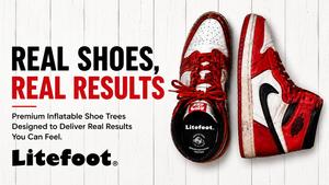Calzador inflable portátil Litefoot de diseño patentado de alta calidad para el cuidado de zapatos y zapatillas, a la venta en Estados Unidos. - Product Image 3