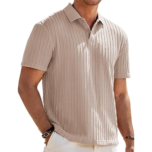 Camiseta de Golf Casual para Hombre, Nueva Moda, Alta Calidad, Transpirable, de Secado Rápido, Hecha en Pakistán, de Lona, Poliéster/Algodón, Manga Corta - Product Image 3