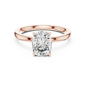 Anillo de Diamante Sintético Corte Radiante de 2.00 Quilates, Oro Sólido de 18K, Montura Inferior, Color E, Certificado, Joyería Nupcial Unisex - Product Image 5