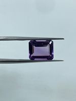 Ametyste de qualité supérieure, pierre précieuse naturelle facettée carrée, 4,65 carats, 9x11mm, violet élégant, pour bague de mariée, prix de gros